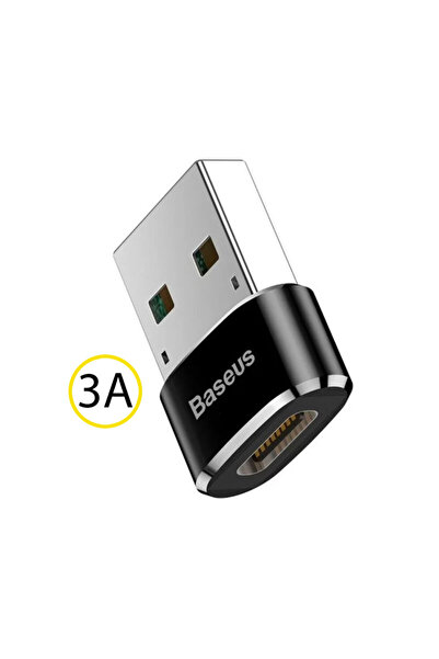 Baseus Adaptor OTG (CAAOTG-01) - Type-C la USB, Plug & Play, 3A - Negru, încă...