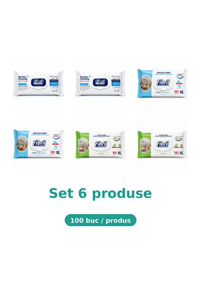 Fibril Комплект от 6 продукта Фибрил, Микс 2x Син, 2x XL Син, 2x XL Зелен
