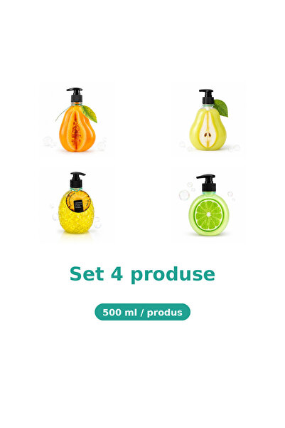 Tasty Set 4 Produse Tasty, Mix Pepene Galben, Pere, Ananas, Lime