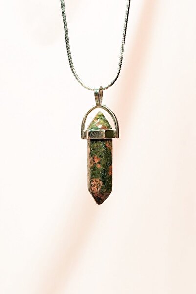 Generic Brand Unakit Natural Stone Chain with Handmade Design Pendant: 3.5 cm...