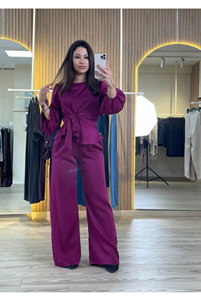 Butik Kadın Volanlı Saten Takım