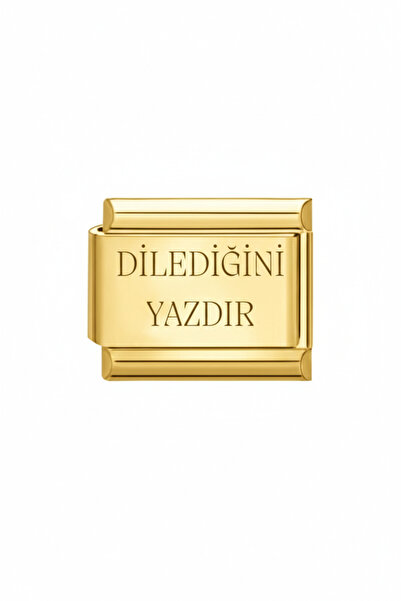 Steel Art Kuyumculuk Kişiselleştirilebilir Dilediğini Yazdır Çelik İtalyan Ch...