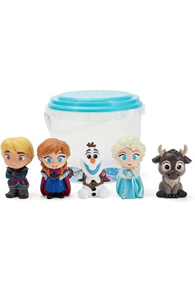 Disney Store مجموعة ألعاب حمام فروزن الرسمية - تتضمن 5 ألعاب مفصلة مع دلو تخز...