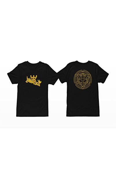 iLovePrints Judas Priest Invincible Shield Black T-Shirt