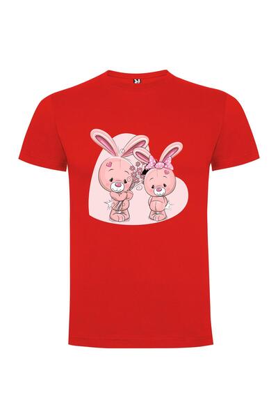 iLovePrints Floral Bunny Cuties Tshirt