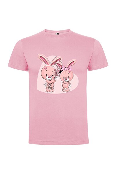 iLovePrints Floral Bunny Cuties Tshirt