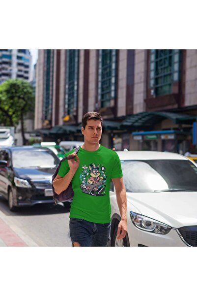 iLovePrints Cool Bunny with Guitar Case Tshirt
