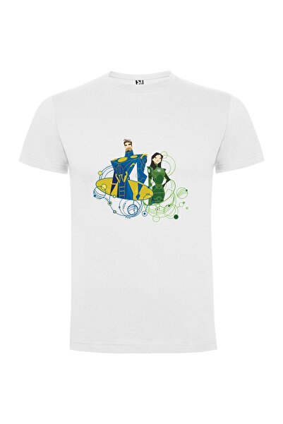 iLovePrints Star-crossed Cyber Lovers Tshirt