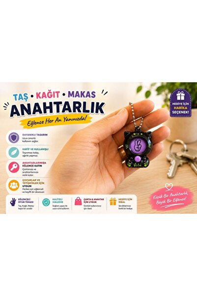 shop Mini Taş-Kagıt-Makas Oyunu Anahtarlık