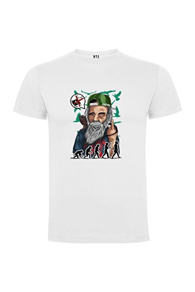 iLovePrints Green-Hatted Aboriginal Sage Tshirt