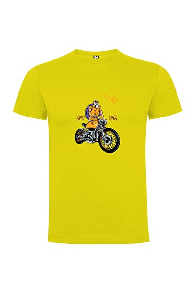 iLovePrints Yellow Motoring Maverick Tshirt