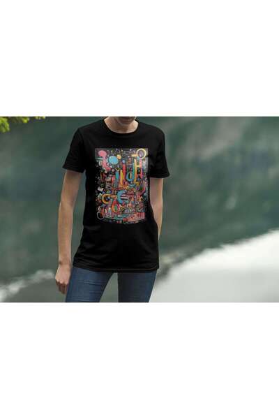 iLovePrints Colorful Abstract Art Tshirt