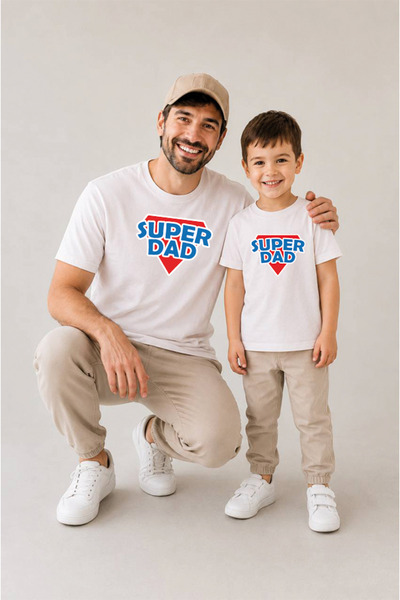genosha Baba Oğul Kombin TEKLİ SATILIR 100% Pamuk Oversize T-shirt Babalar Gü...