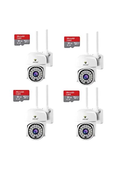 Jortan Set 4 camere de supraveghere JT-8161QJ, 2MP, Full HD, WiFi, 360 ° 1920...