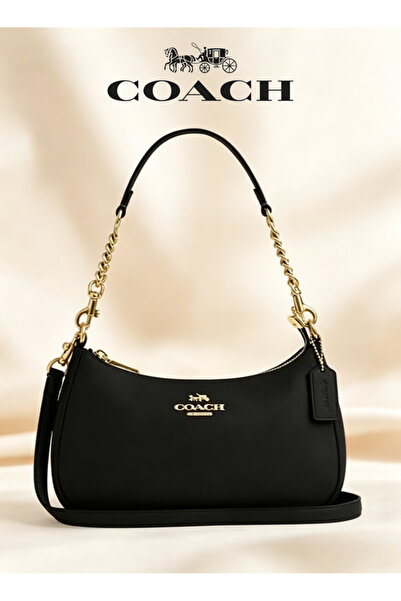 Coach New York حقيبة كتف تيري من القماش الكتاني المميز للنساء، حقيبة كروس بود...