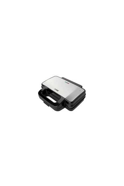 TELCO Τοστιέρα-Σαντουιτσιέρα 1000W, με XL grill πλάκες, Μαύρη &amp; Inox