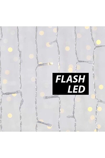 Generic 240 λαμπάκια FLASH LED κουρτίνα flash με επέκταση, 2x1(h) m, διάφανο ...