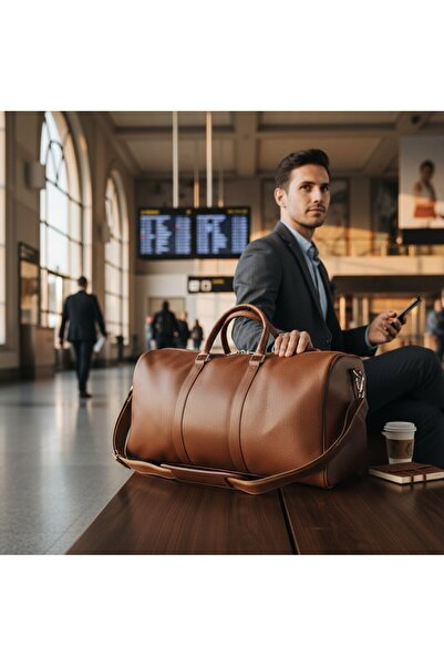 Rubicon Seyahat & Spor Çantası - Duffle Bag Faux Leather ( Vegan Deri )