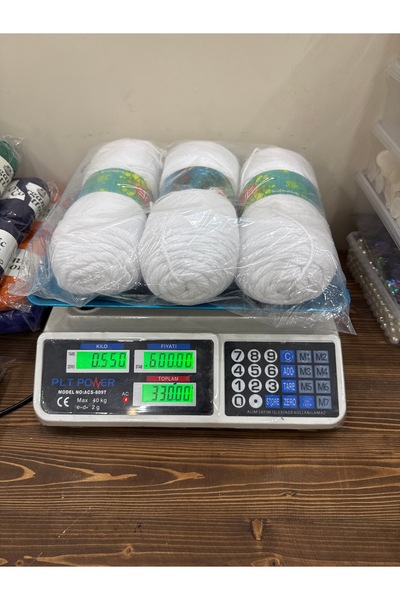 SÜSLÜTASARIM Sarım örgü ipi (akrilik)(550 gram) beyaz