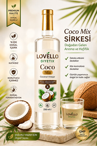 LOVELLO Diyetix Coco Mix Hindistan Cevizli Sandaloz Sakızlı Biberiye Ve Yeşil...