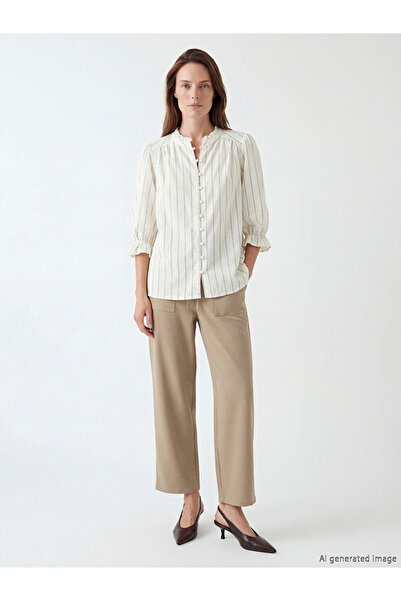 LC Waikiki Dobby Women's Trousers with Waist Cord by Uzg Store for Style Enth...