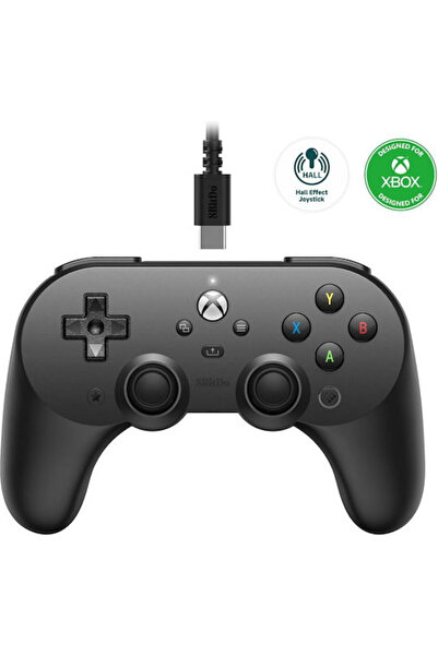 8Bitdo Pro 2 Ενσύρματο Χειριστήριο για PC / Xbox One / Xbox Series Μαύρο