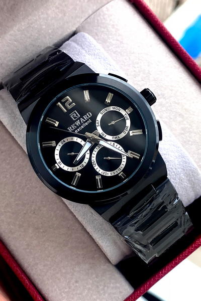 Reward Original 2 Year Warranty Men's Wristwatch Steel Band 3 Atm Water Resis...
