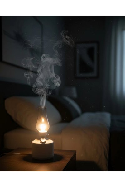 ARMÜZ 280 Ml Retro Tasarım Led Işıklı Usb Nemlendirici Aroma Difüzör
