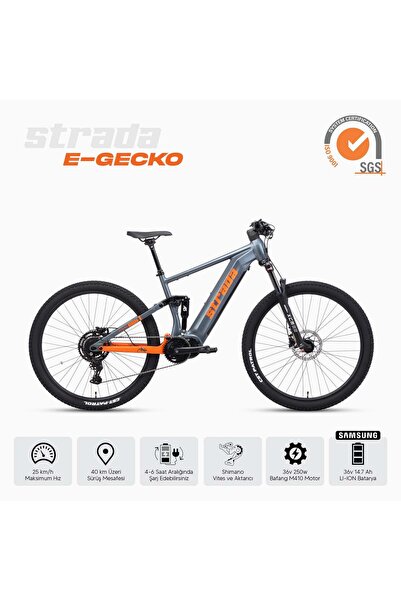 Strada E-Gecko Hidrolik Disk 29 Jant Elektrikli Bisiklet