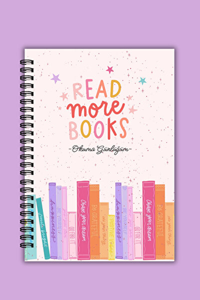 Flowery Paper Read More Books Okuma Günlüğüm ,Hediye Sticker ,60 yaprak/120 s...