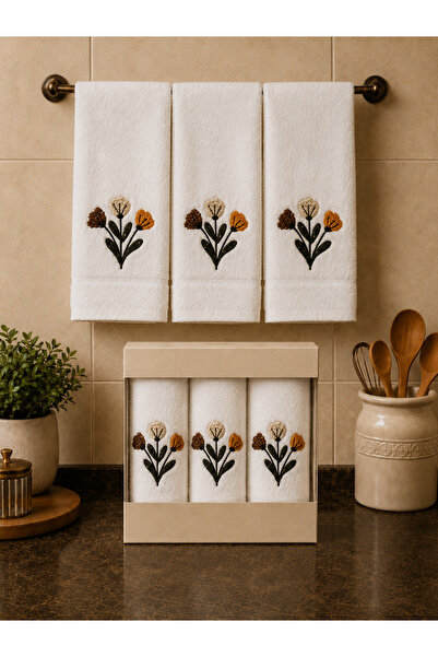 Hig Store Punch Panc Embroidered Gift Dowry Box 100% Cotton Kitchen Towel Tow...