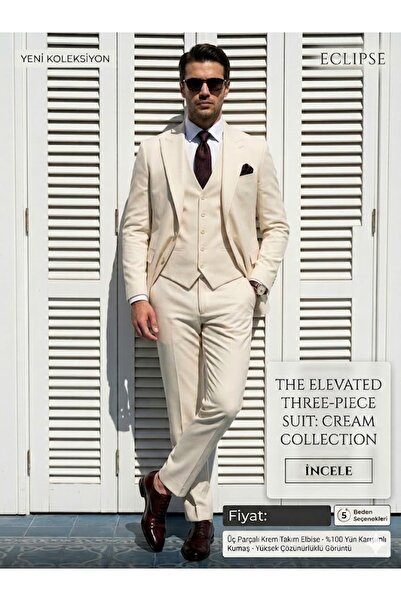 Ars Magic Box Men's 7-Color Micro-Textured 3-Piece Suit - Timeless Elegance &...