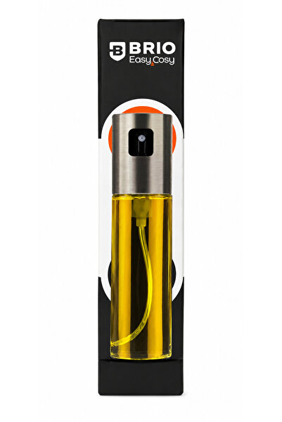 BRIO Pulverizator de ulei cu capac din oțel inoxidabil 100 ml – Dozare precis...