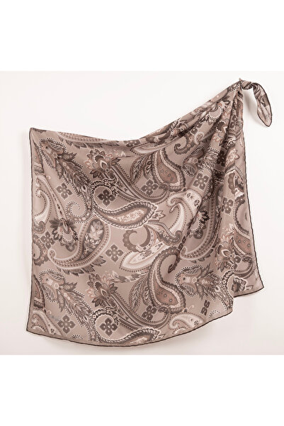 PİRAMİT Naturel Eşarp | Etnik Desen