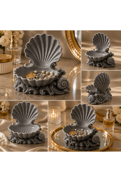 farist Seashell Jewelry and Gem Organizer – Decorative Oyster Design – 3D Pri...