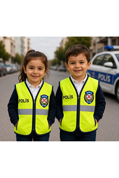 Teknik Child Police Costume Reflective Vest