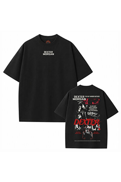 kun inaki Dexter Morgan Sırt Baskılı Siyah Unisex Tişört