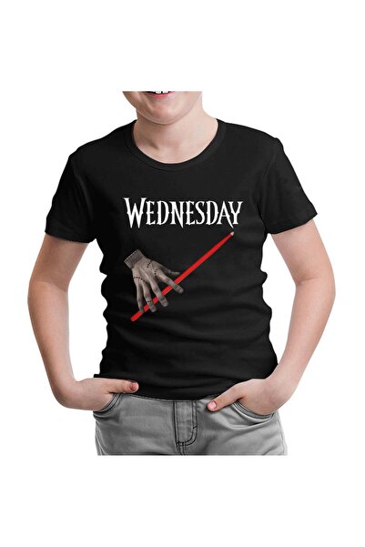 Lord T-Shirt تيشيرت ويدزداي هاند أسود للأطفال