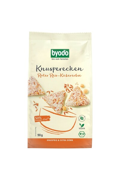 Byodo Mini Crackers din orez rosu si naut fara gluten,