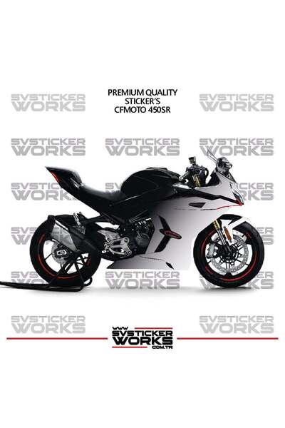 ARONA Cfmoto 450Sr Fairing Sticker Double Color Engine Fairing Model Ready Ki...
