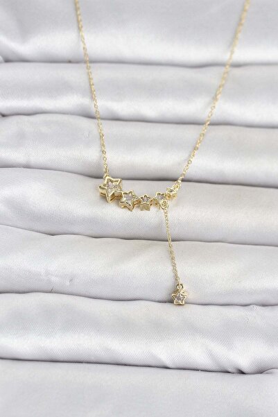 Inure Jewelry قلادة نسائية من النحاس باللون الذهبي موديل ستار مينيمال سالانتي...