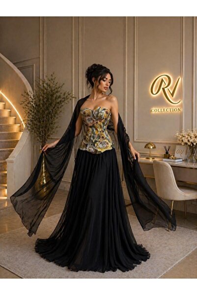 NWADER فستان اسود سهره