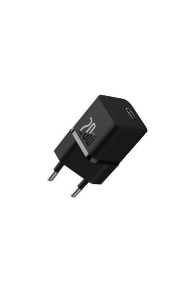 Baseus GaN5 Mini 20W USB-C бързо зарядно устройство, черно