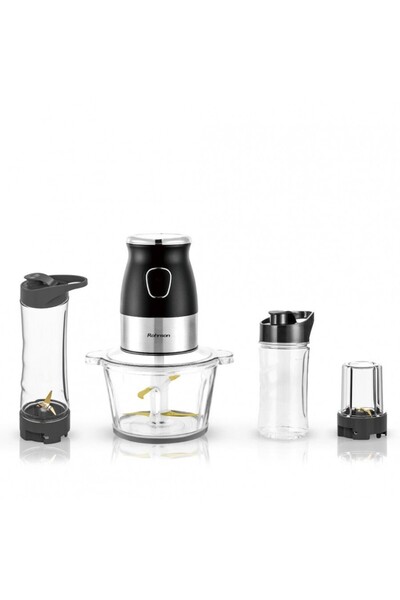 ROHNSON Chopper 3 in 1 R5122,500W, bol sticla 2L, 4 lame de titan tocat, reci...