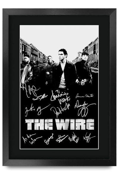 HWC Trading ملصق مسلسل The Wire موقع من قبل الممثلين، مقاس 16 × 12 بوصة، هدية...