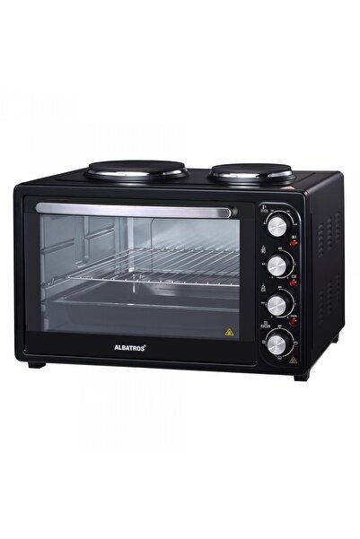 ALBATROS Cuptor electric A45BP2 45L cu două plite, 3500W, Negru