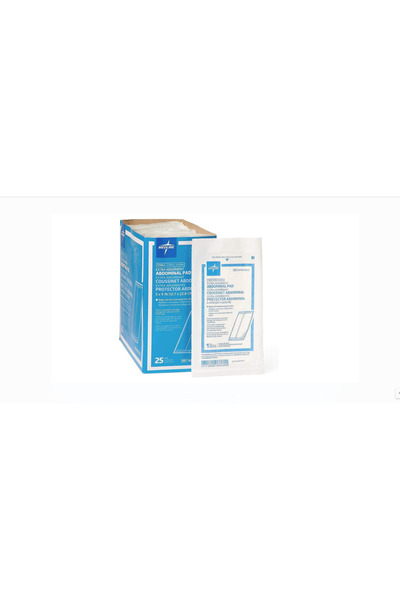 MEDLINE Sterile Abdominal Pads NON21450H, Super Absorbent Pad, 5 inch x 9 inc...