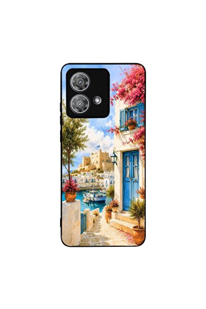 Sonique Θήκη Greek Island Muse Series για Motorola Edge 40 Neo 5G Ροδίτικο Λι...