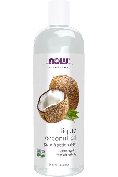 Now Foods زيت جوز الهند السائل، خفيف ومغذي، يعزز مظهرًا صحيًا للبشرة والشعر، ...