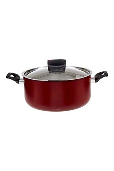 Prestige Safecook Non-Stick Covered Stockpot Red 30cm